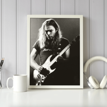 Pink Floyd Poster - Gilmour at Earls Court with the Black Strat 1973