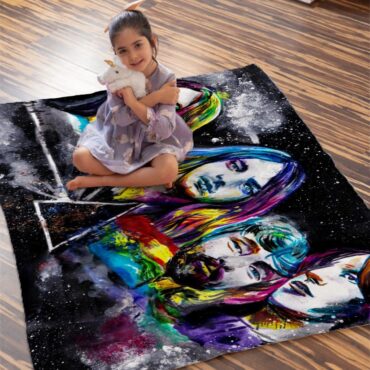 By The Way Which One Is Pink Pink Floyd Velveteen Plush Blanket