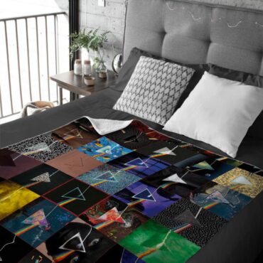 Dark Side of the Moon 40th Anniversary Pink floyd dark side Velveteen Plush Blanket