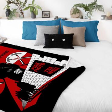 Follow The Worms The Wall Pink Floyd Velveteen Plush Blanket