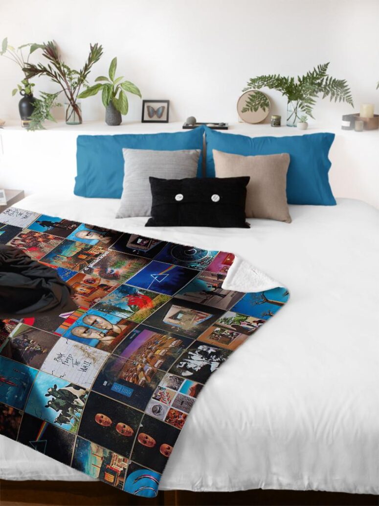 Foot In The Door The Best Of Pink Floyd Velveteen Plush Blanket