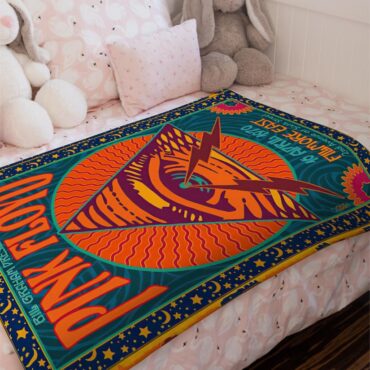 Pink Floyd Fillmore East Velveteen Plush Blanket