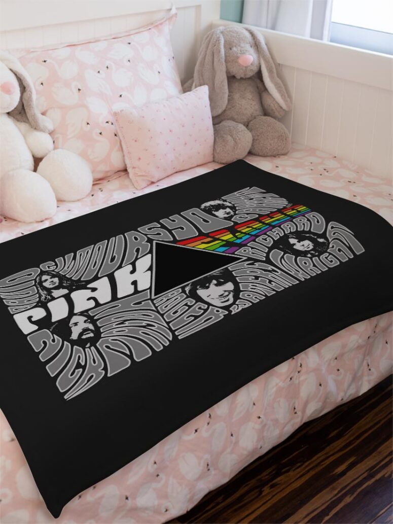 Pink floyd Member Art Velveteen Plush Blanket