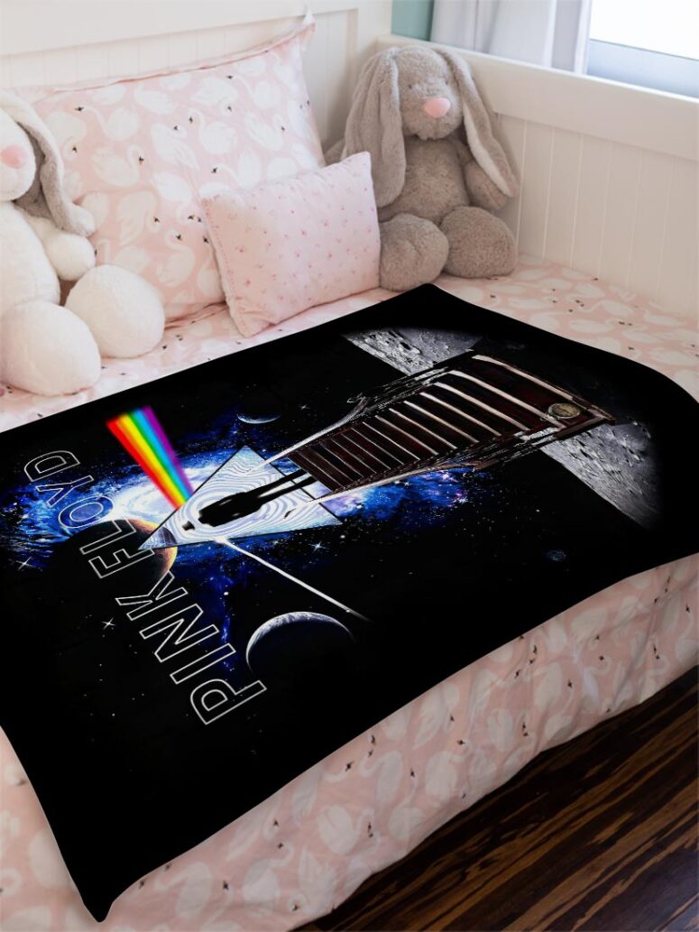 Stairway To The Moon Pink Floyd Velveteen Plush Blanket