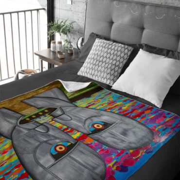 The Division Bell Painting Art Pink Floyd Velveteen Plush Blanket