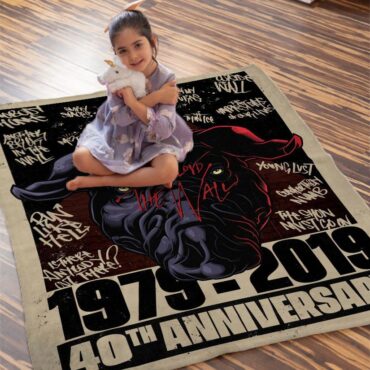 The Wall 40th Anniversary Fan Pink Floyd Posters Pink Floyd Velveteen Plush Blanket
