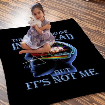 There's Someone in My Head But It's Not Me Pink Floyd Velveteen Plush Blanket