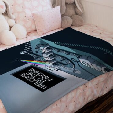 Welcome To The Machine Pink Floyd Velveteen Plush Blanket