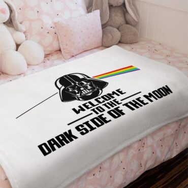 Welcome to the dark side of the moon Pink Floyd Velveteen Plush Blanket