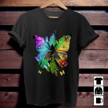 Nick Mason Butterfly x Dark Side Of The Moon Pink Floyd Shirt