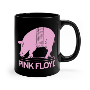 Animals Album Piggy Pink Black Pink Floyd Mug