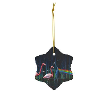 Flamingo DSOTM - Pink Floyd Ceramic Ornament