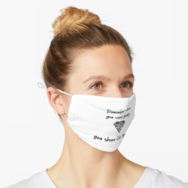 You Shone Like The Sun  Pink Floyd Cloth Face Mask