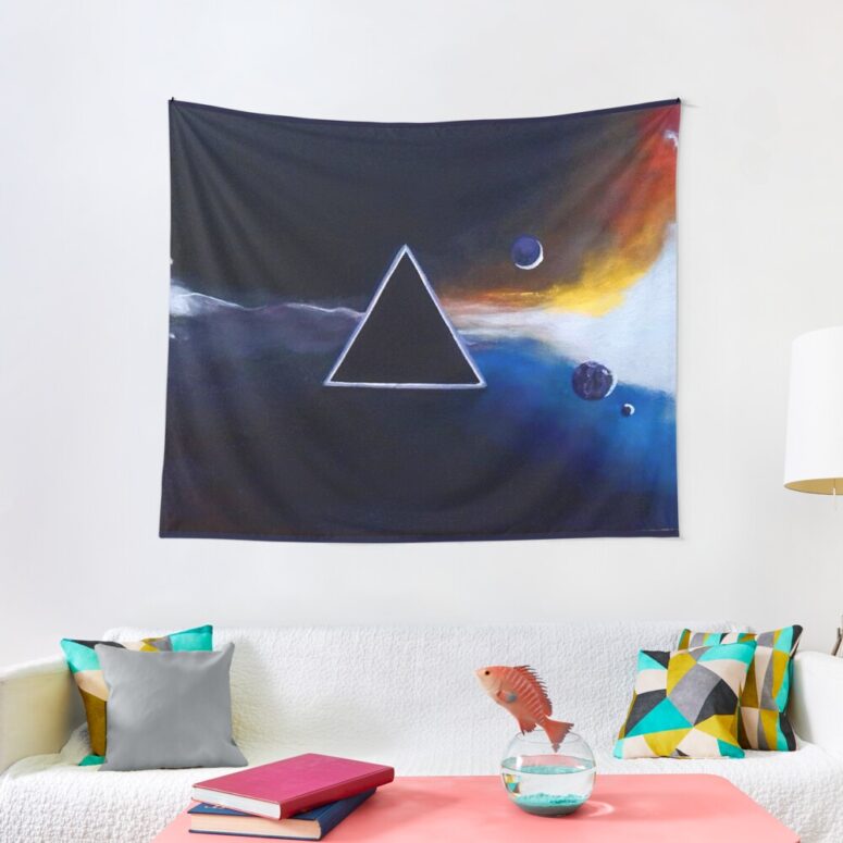 Logo Pink Floyd Digital Art Tapestry