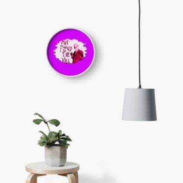 Pink Floyd Frame Clock - Pink Freud The Wall