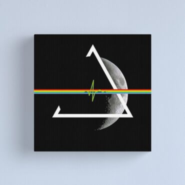Pink Floyd The Dark Side Of The Moon Beat Digital Art Canvas