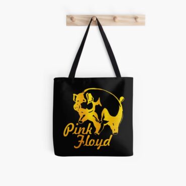 Pink Floyd Tote Bag - Pig Fly Gold