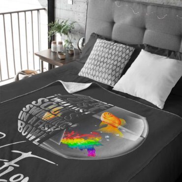 Pink Floyd We're Just Two Lost Souls Velveteen Plush Blanket