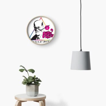 Pink Freud Pink Floyd Frame Clock - The Dark Side Of Your Mother