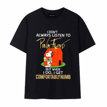 When I Do I Get Comfortably Numb Snoopy Version Pink Floyd Shirt