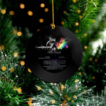 Dark Side of The Moon Immersion Box Set Pink Floyd Vinyl Disk Ceramic Ornament