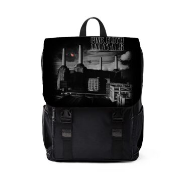 Animals Monotone Album Art  Pink Floyd Black Shoulder Backpack