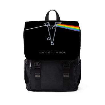 Derp Side of the Moon Dogs PF  Pink Floyd Black Shoulder Backpack