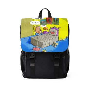 Fan Boy Wish  Pink Floyd Black Shoulder Backpack