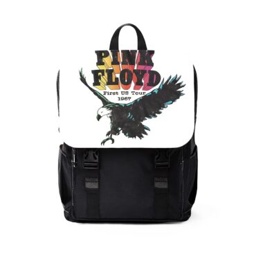 Pink Floyd First US Tour 1967 Vintage Black Shoulder Backpack