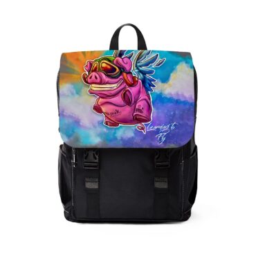 Learning to Fly  Pink Floyd Black Shoulder Backpack