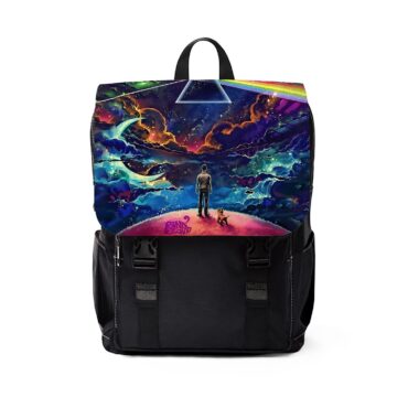 Looking For Dark Side Of The Moon  Pink Floyd Black Shoulder Backpack