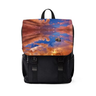 Not of this earth by Christos Lampria  Pink Floyd Black Shoulder Backpack