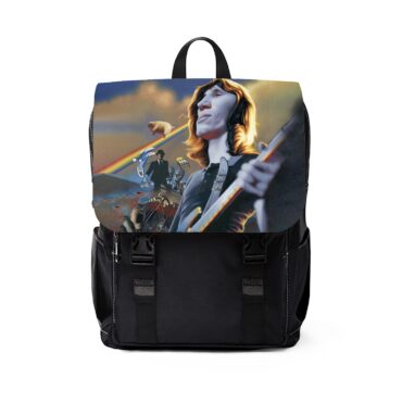 PF Rocker Roger Waters Album Cover Painting  Pink Floyd Black Shoulder Backpack