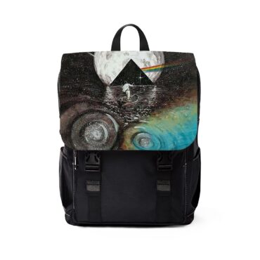 PF dark side of the moon art  Pink Floyd Black Shoulder Backpack
