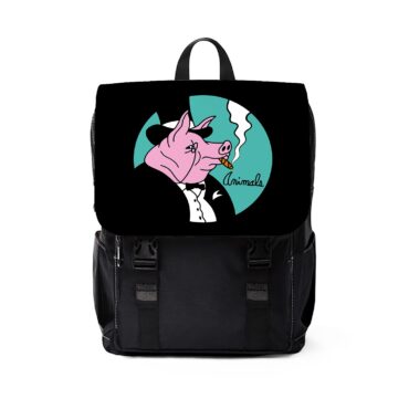 Pink Floyd ANIMALS PIG Black Shoulder Backpack