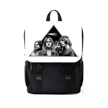 Pink Floyd Band The Wall An Experiment in Surrealism Black Shoulder Backpack