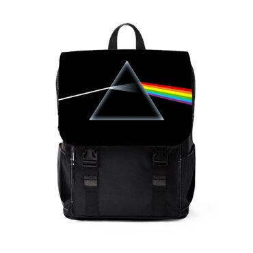 Pink Floyd Pyramid Simple Art Black Shoulder Backpack