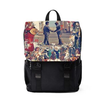 Some Like It Burning  Pink Floyd Black Shoulder Backpack
