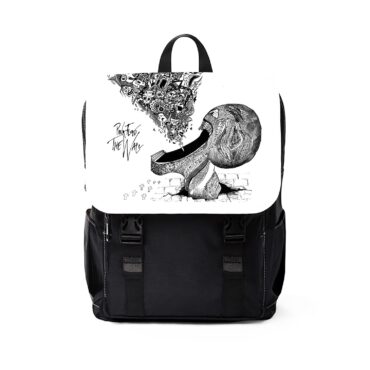 Escape from The Wall Drawing Art  Pink Floyd Black Shoulder Backpack