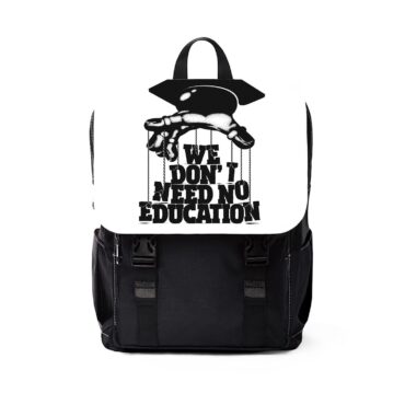 We dont need education  Pink Floyd Black Shoulder Backpack