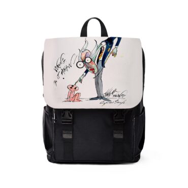 Wrong Do It Again The Teacher and Pink  Pink Floyd Black Shoulder Backpack