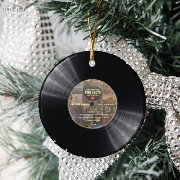 A Foot In The Door Pink Floyd Vinyl Disk Ceramic Ornament