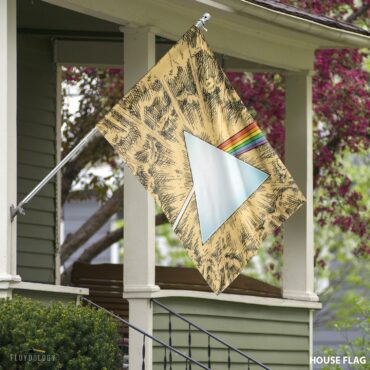 Dark Side Of The Moon Cartoon Style Pink Floyd Flag