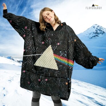 Dark Side Of The Moon Candy Oodie Hoodie -  Pink Floyd Oversized Hoodie Blanket