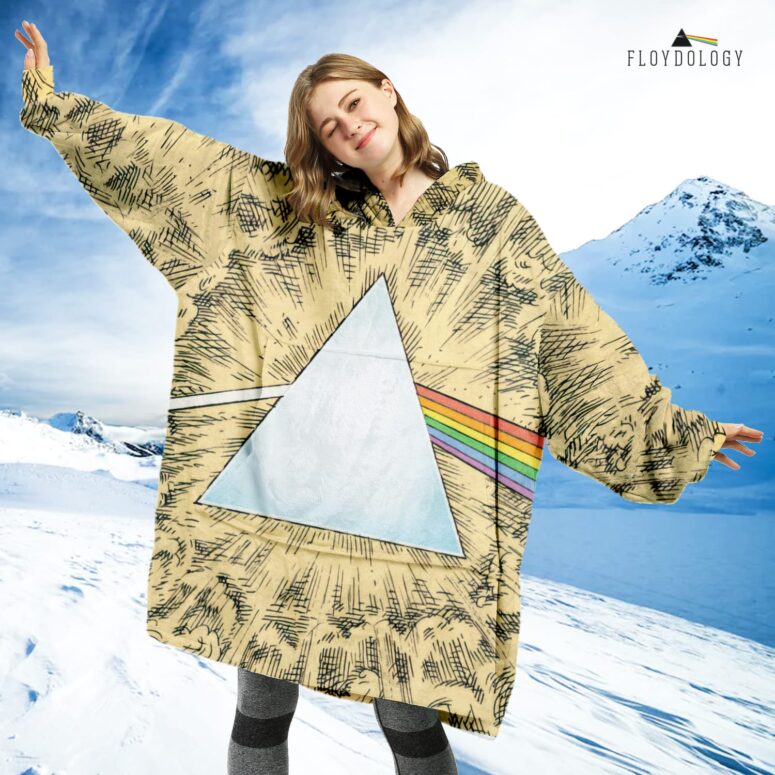 Dark Side Of The Moon Cartoon Style Oodie Hoodie - Pink Floyd Oversized ...