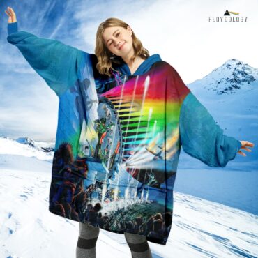 Interestellar Show Pink Floyd Colorful Oodie Hoodie - Oversized Hoodie Blanket