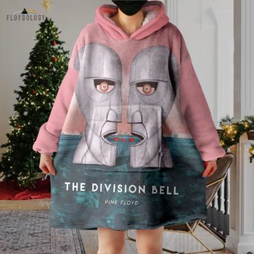 The Division Bell Illustration Oodie Hoodie -  Pink Floyd Oversized Hoodie Blanket