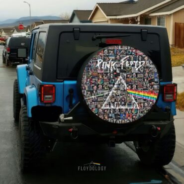 Pink Floyd Photo Mosaic Print Art of All Things Spare Tire Cover