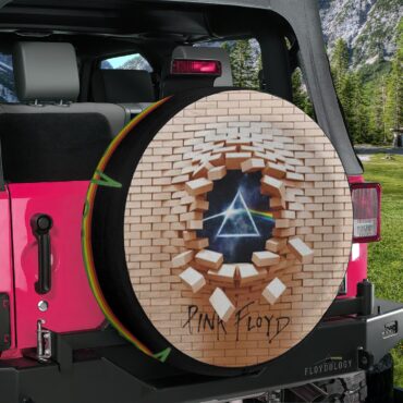 3D DSOTM Break The Wall Pink Floyd Spare Tire Cover