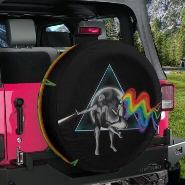 Adam Eva Dark Side Of The Moon Pink Floyd Spare Tire Cover